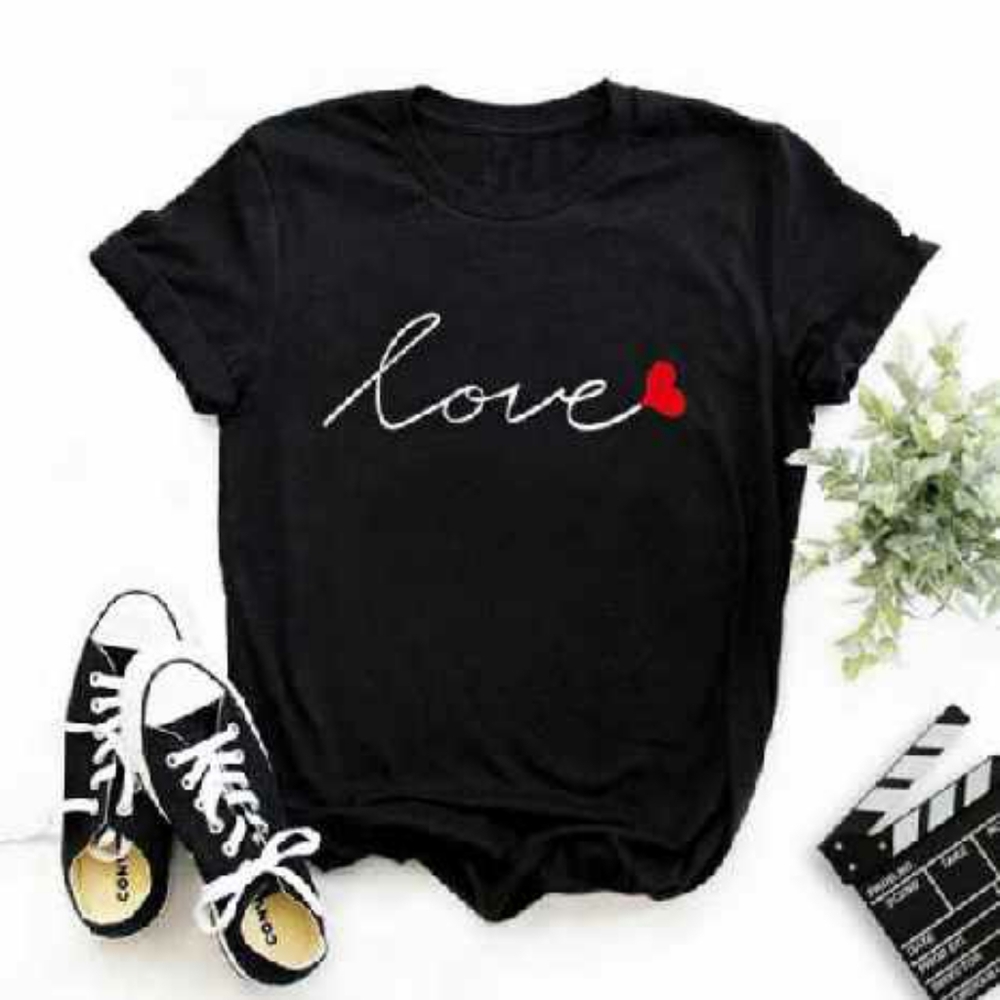 LOVE ❤ Black Tee Shirt